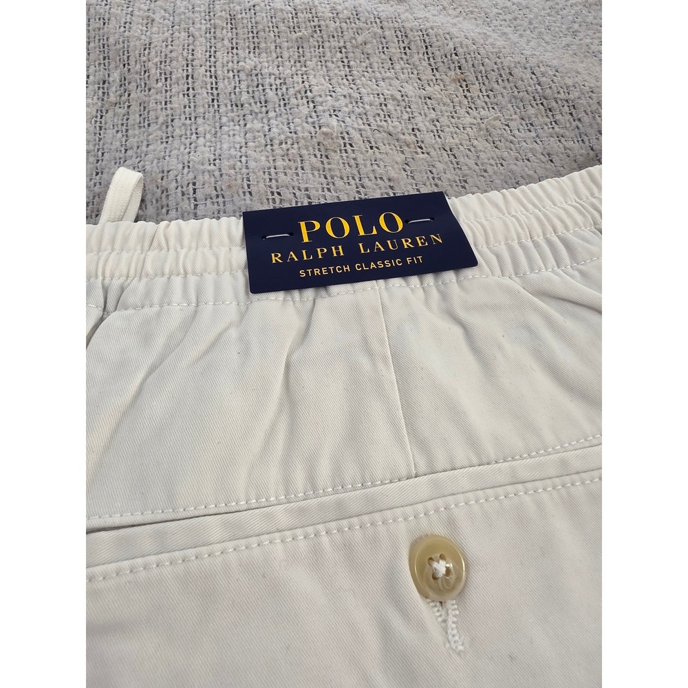 Polo Ralph Lauren Mens White Stretch Classic Fit Shorts 4XLT 711644995022 New - Picture 5 of 5